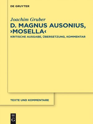 cover image of D. Magnus Ausonius, "Mosella"